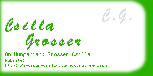 csilla grosser business card